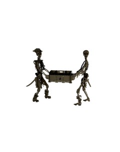 Мангал скелеты скелеты держат мангал Дизайнметалла