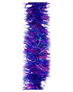 Мишура елочная Шестислойная Е40160 270 см фиолетовый Snowmen