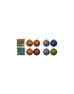 Набор шаров на ель Меридиан Е70553 6 см 16 шт цвет в ассортименте Snowmen