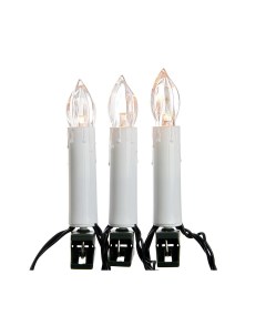 Световая гирлянда новогодняя Свечи для елки 159147 7 25 м белый теплый Kaemingk