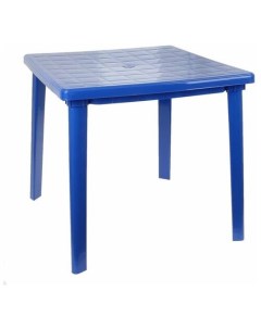 Стол для дачи обеденный М2594 синий 80х80х74 см Альтернатива