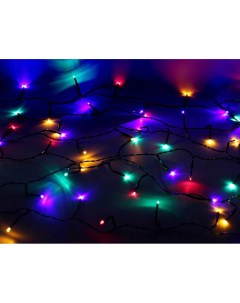 Световая гирлянда новогодняя Нить объемная 159901 27 м разноцветный RGB Kaemingk