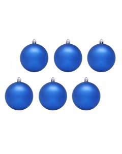 Набор шаров на ель Синие шары ЕК0046 6 см 6 шт Snowmen