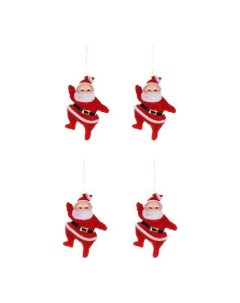 Набор елочных игрушек Дед Мороз Е94341 8 9 см 4 шт Snowmen
