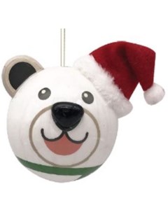 Игрушка ёлочная Белый мишка 8 см Подарки и сувениры