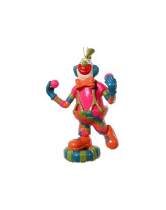 Елочная игрушка Клоун жонглер 46362 12 5 см разноцветный 1 шт Shishi