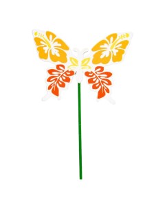 Вставка Декор Бабочка оранжевая 5 8 x 8 3 х 20 см Азалия