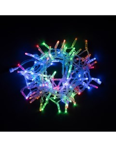 Световая гирлянда новогодняя Нить с колпачками 10 м разноцветный RGB Laitcom