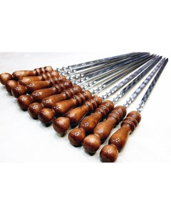 Набор шампуров с деревянной ручкой 50 см 10 шт Picnic