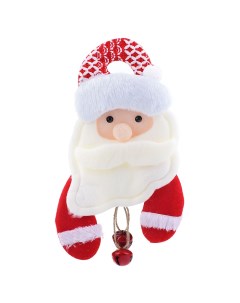 Елочная игрушка Новогоднее украшение S0810 1 шт белый красный Снеговичок