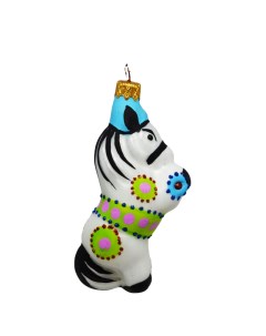 Елочная игрушка Лошадь расписные узоры ФУ 72 1 1 шт разноцветный Коломеев