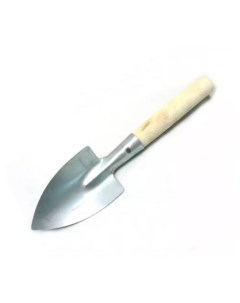 Совок лопатка посадочный садовый из оцинкованной стали с деревянной ручкой 12 см Urm