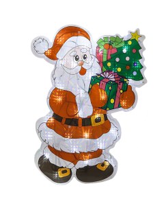 Световая фигура Дед Мороз с елкой Е96356 зеленый Snowmen