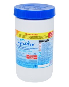Медленный стабилизированный хлор в таблетках по 200 г 1 2кг Очистка бассейн Aquatics
