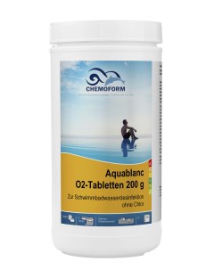 Дезинфицирующее средство для бассейна Аквабланк О2 в таблетках по 200 г 1 кг Chemoform