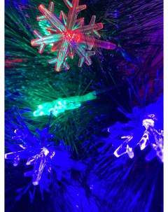 Световая гирлянда новогодняя Снежинки AZ2021 871 5 м разноцветный RGB Hobbi land
