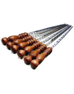 Набор шампуров с деревянной ручкой 60 см 6 шт Picnic