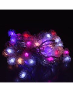 Световая гирлянда новогодняя снежки 10 м разноцветный Disco