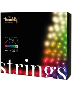 Световая гирлянда Strings RGBW 250 TWS250SPP BEUBL 20 м разноцветный RGB Twinkly