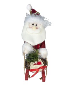 Новогодняя фигурка Дед Мороз на санках HM6327 21 69 ded 23 см Rettal