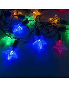 Световая гирлянда новогодняя Звездочки SE STARS 540M 5 м разноцветный RGB Сигнал