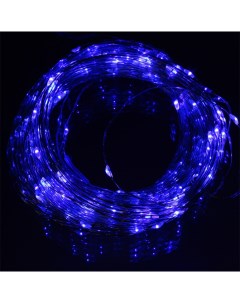 Гирлянда Роса 300 СВД 30 метров пульт на солнечной батарее цвет синий Disco