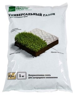 Семена Газон Зеленый квадрат Универсальный 1 кг Зеленый ковер