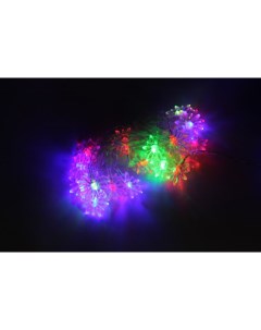 Световая гирлянда новогодняя Снежинки 3 4 м разноцветный RGB Disco