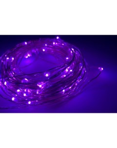 Световая гирлянда новогодняя Роса 10 м фиолетовый Disco