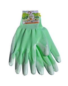 Садовые перчатки 13500 зеленые размер M Русский огород