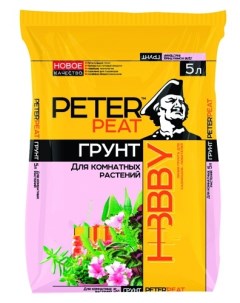 Грунт для комнатных растений 12536 5 л Peter peat