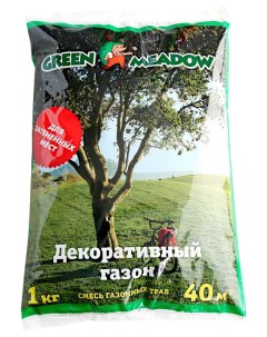 Семена Газон СТАНДАРТ Декоративный для затененных мест 1 кг Зеленый ковер