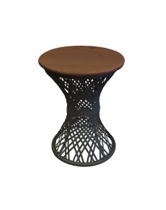 Стол для дачи кофейный Бонго 19110440 черный 40х40х51 см M-group