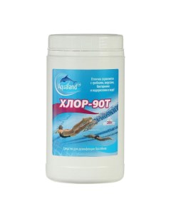 Дезинфицирующее средство Хлор 90Т таблетки 200 г 1 кг Aqualand