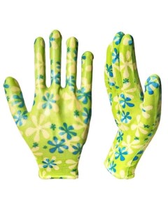 Садовые перчатки 10800 Зеленая ромашка размер ХL Русский огород