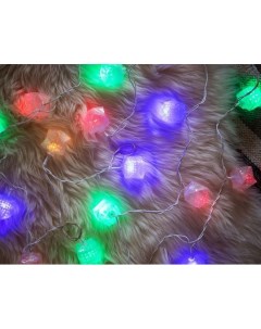 Световая гирлянда новогодняя Сияющая Льдинка Е96358 2 3 м разноцветный RGB Snowmen