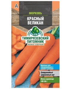 Семена морковь Красный великан 1 уп Тимирязевский питомник
