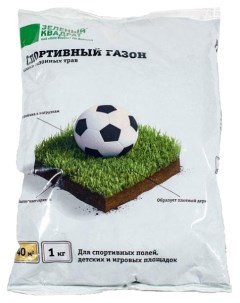 Семена Газон Зеленый квадрат Спортивный 1 кг Зеленый ковер