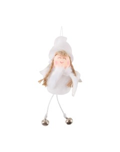 Елочная игрушка девочка 5826 13 см белый 1 шт Волшебная страна