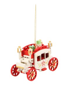 Елочная игрушка карета T04181 WS CC_CBC_CL_3020 1 шт разноцветная Wood-souvenirs