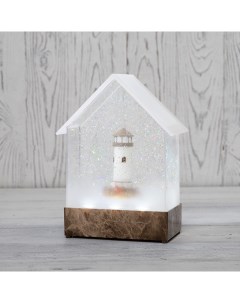 Новогодний светильник Маяк с конфетти и мелодией 501 181 белый теплый Neon-night
