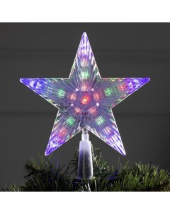 Елочная звезда Звезда белая свечение мульти Р00011586 1 шт белый Luazon lighting