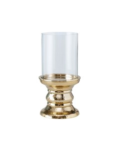 Подсвечник для одной свечи ДЖЭЙРОМИ металлический со стеклянным стаканом 29 см Boltze