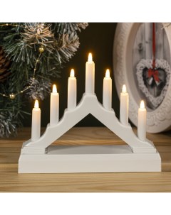 Новогодний светильник Белая рождественская горка 4357280 белый теплый Luazon lighting