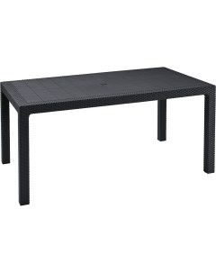 Стол для дачи обеденный Melody table 230668 графит 160 5х94 5х74 5 см Keter