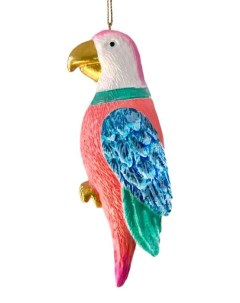 Елочная игрушка 87538 попугай 8 см 1 шт разноцветный Феникс present