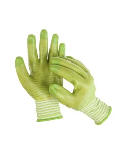 Перчатки текстильные с PVC пропиткой зелёные Greengo