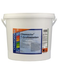 Дезинфицирующее средство для бассейна 0505010 Кемохлор Т Таблетки 200 г 10 кг Chemoform