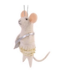 Елочная игрушка Мышка с сумочкой 80128 11 5 см 1 шт Феникс present
