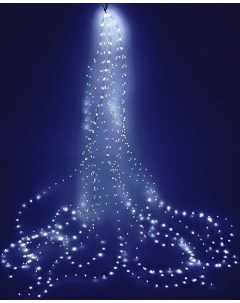 Световая гирлянда новогодняя Звездный елочный дождик 1017595 2 4м белый холодный Kaemingk